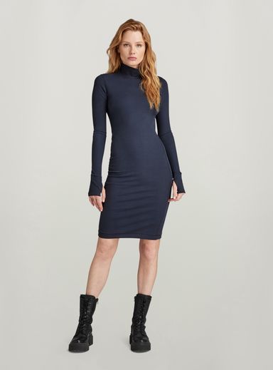 Vestido Slim Rib Dress